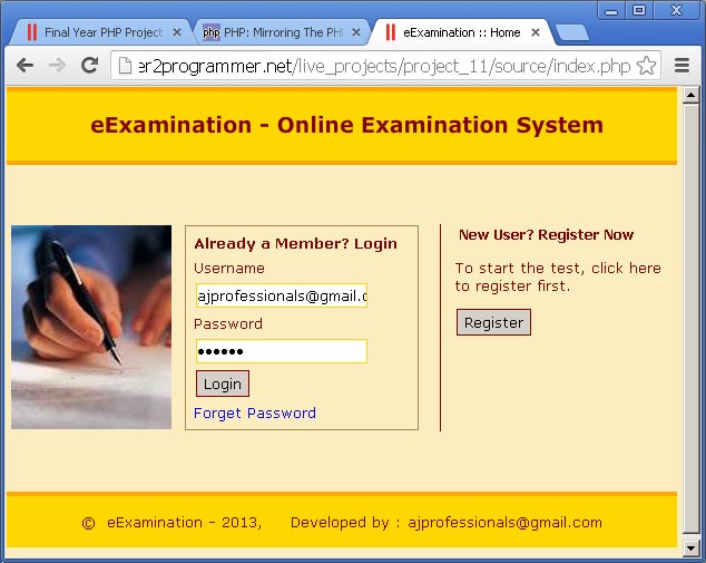 free html templates for online examination system